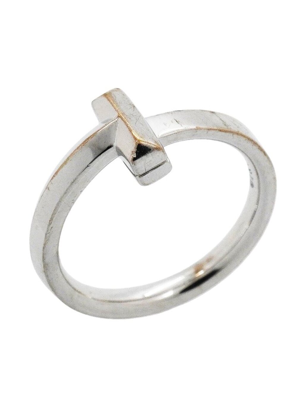 Tiffany & Co Ring T One 18k White Gold